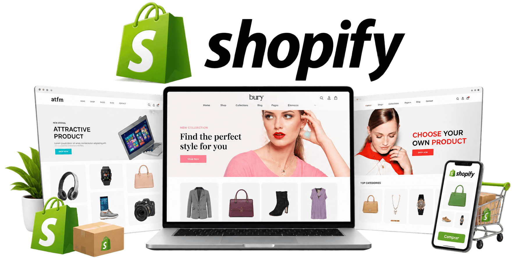 Lojas Shopify feitas pela Nexos